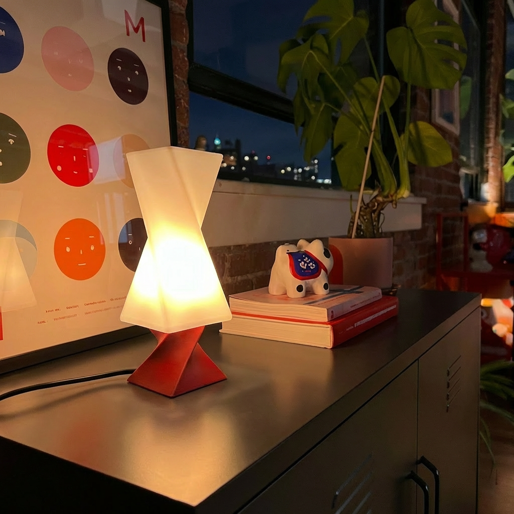 Axis Flow Lamp-Red