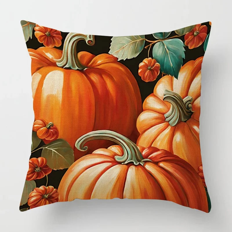 Cojín decorativo moderno para el hogar, funda de almohada de 45x45, 40x40cm, 60x60cm, 45x45cm, 50x50cm, calabaza de Halloween