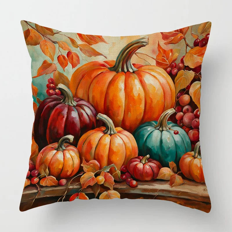 Cojín decorativo moderno para el hogar, funda de almohada de 45x45, 40x40cm, 60x60cm, 45x45cm, 50x50cm, calabaza de Halloween