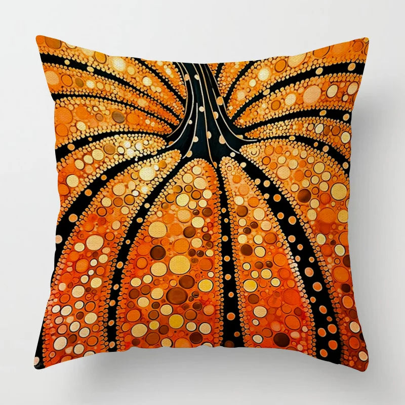 Cojín decorativo moderno para el hogar, funda de almohada de 45x45, 40x40cm, 60x60cm, 45x45cm, 50x50cm, calabaza de Halloween
