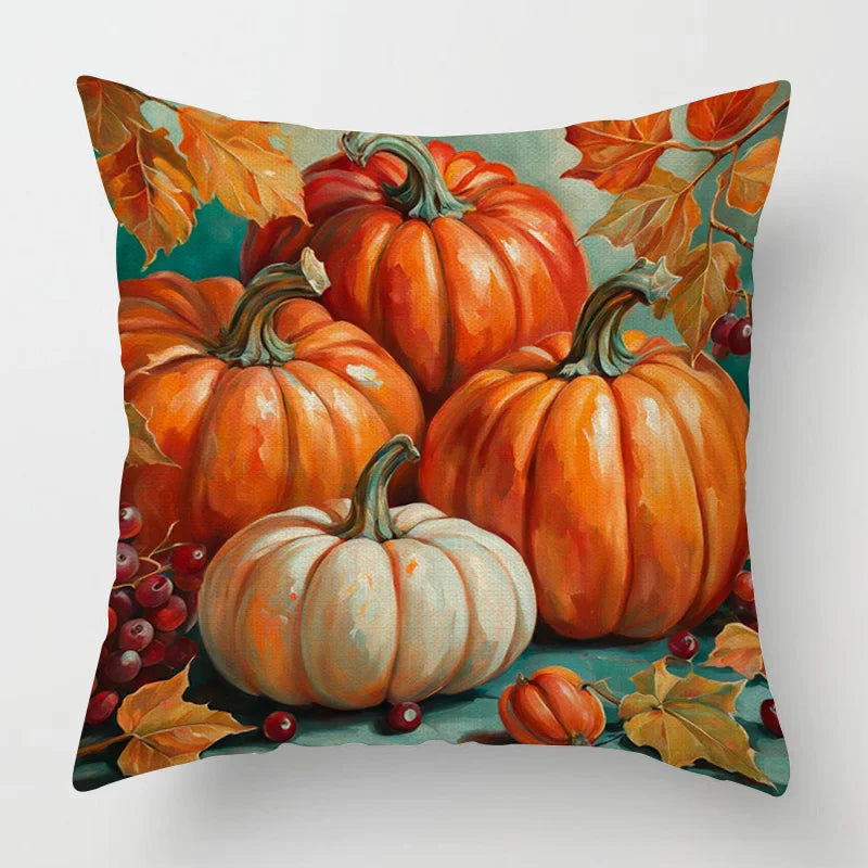 Cojín decorativo moderno para el hogar, funda de almohada de 45x45, 40x40cm, 60x60cm, 45x45cm, 50x50cm, calabaza de Halloween