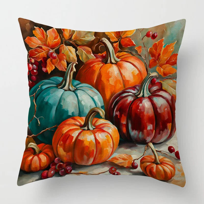 Cojín decorativo moderno para el hogar, funda de almohada de 45x45, 40x40cm, 60x60cm, 45x45cm, 50x50cm, calabaza de Halloween