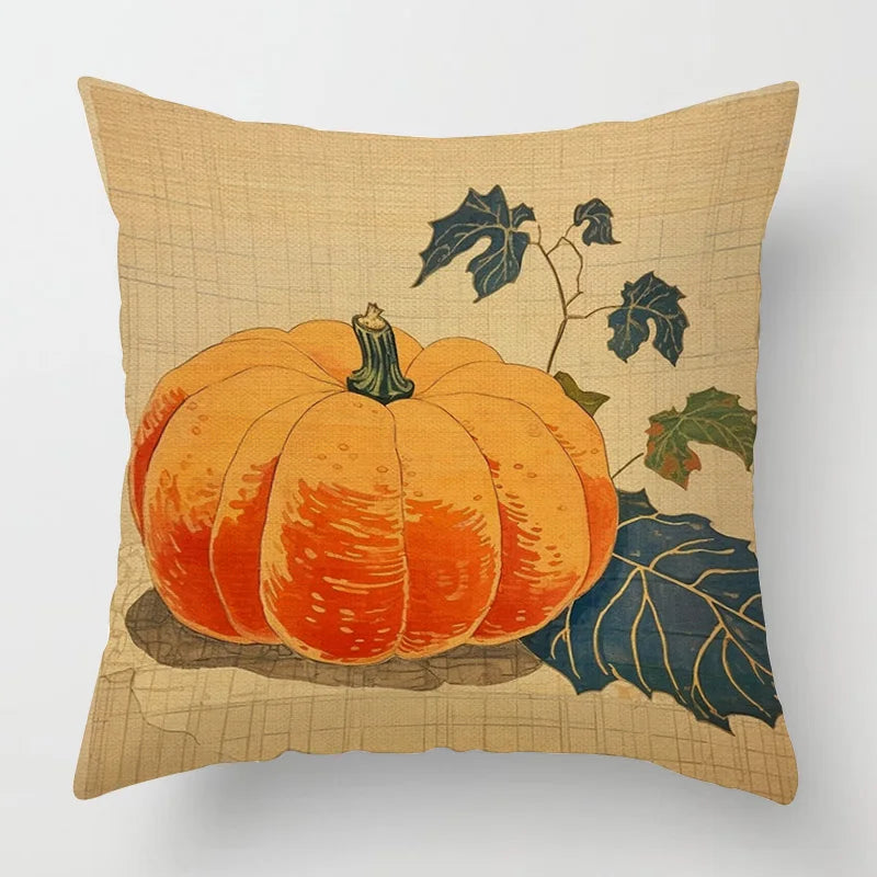 Cojín decorativo moderno para el hogar, funda de almohada de 45x45, 40x40cm, 60x60cm, 45x45cm, 50x50cm, calabaza de Halloween