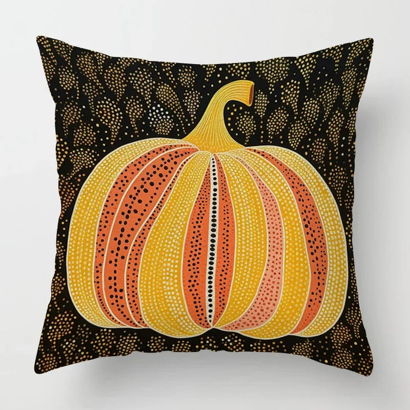 Cojín decorativo moderno para el hogar, funda de almohada de 45x45, 40x40cm, 60x60cm, 45x45cm, 50x50cm, calabaza de Halloween