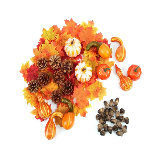 50pcs Thanksgiving Artificial Pumpkin Decorations Home Fake Vegetables Autumn Harvest Party Halloween Ornaments Props