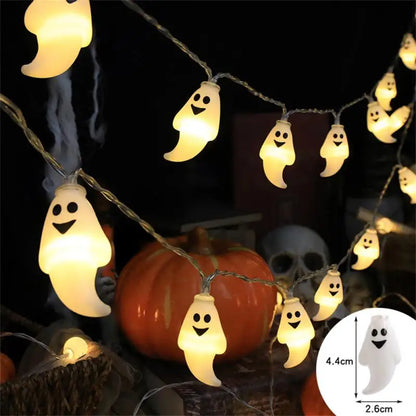 Artificial Autumn Maple Leaves Pumpkin Garland LED Fairy String Light Christmas Thanksgiving Decoration DIY Halloween Party Home