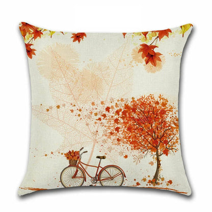 Thanksgiving Day Pillow Covers Pumpkin Truck Harvest Rustic Art Decor Cushion Cover Sofa Home Fall Autumn Farm 45*45 cm Printed