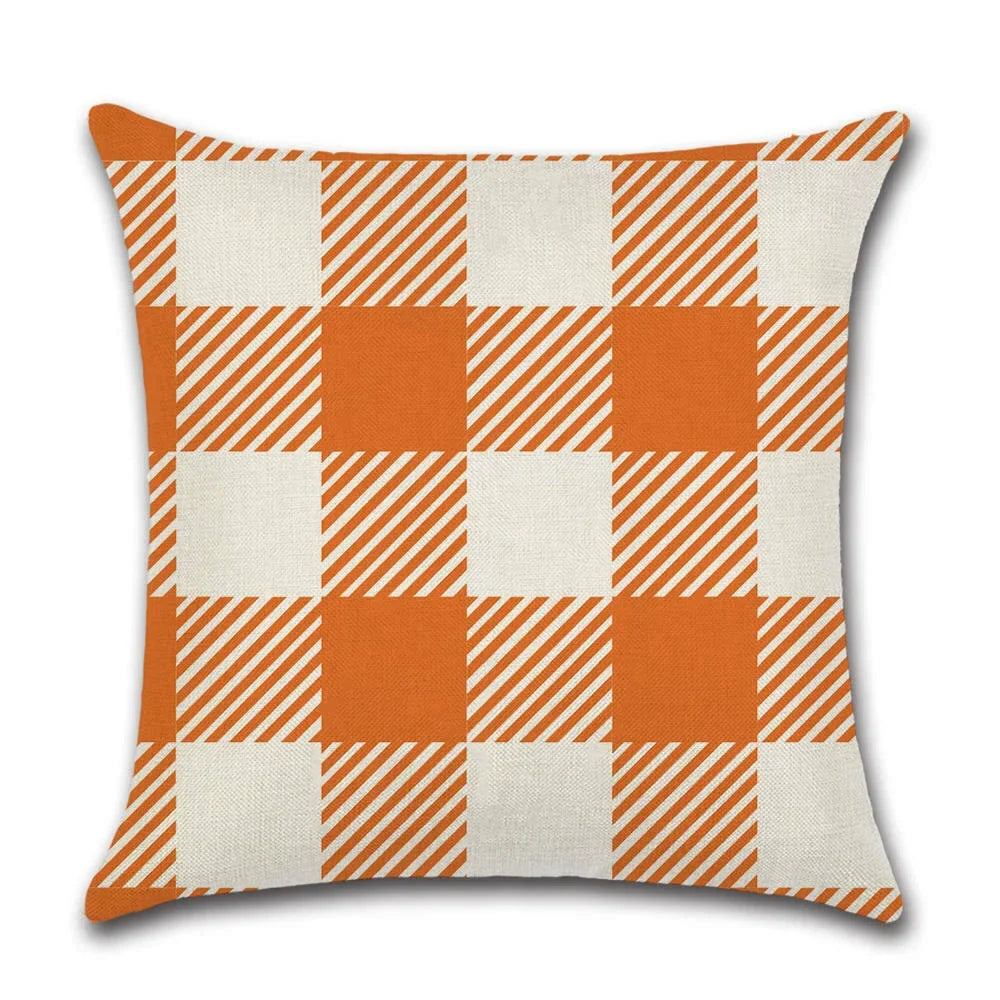 Thanksgiving Day Pillow Covers Pumpkin Truck Harvest Rustic Art Decor Cushion Cover Sofa Home Fall Autumn Farm 45*45 cm Printed